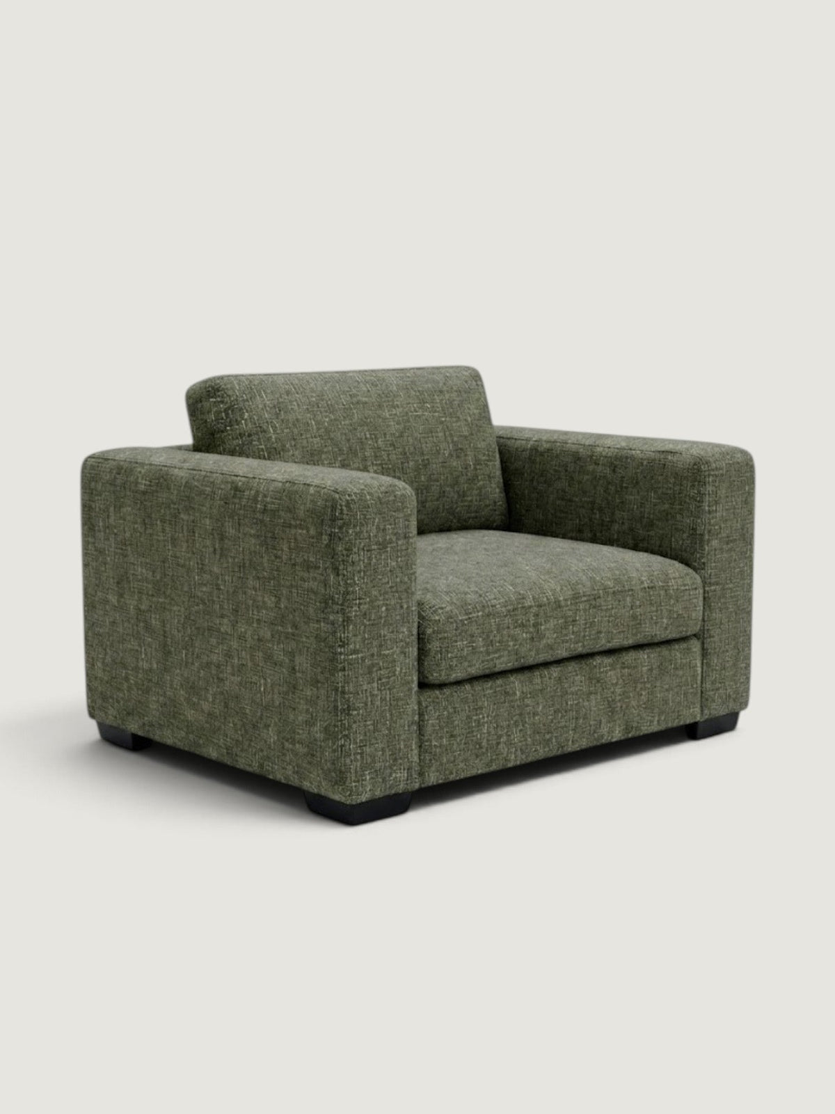 Zuri 1 Seater - Fabric — angled view