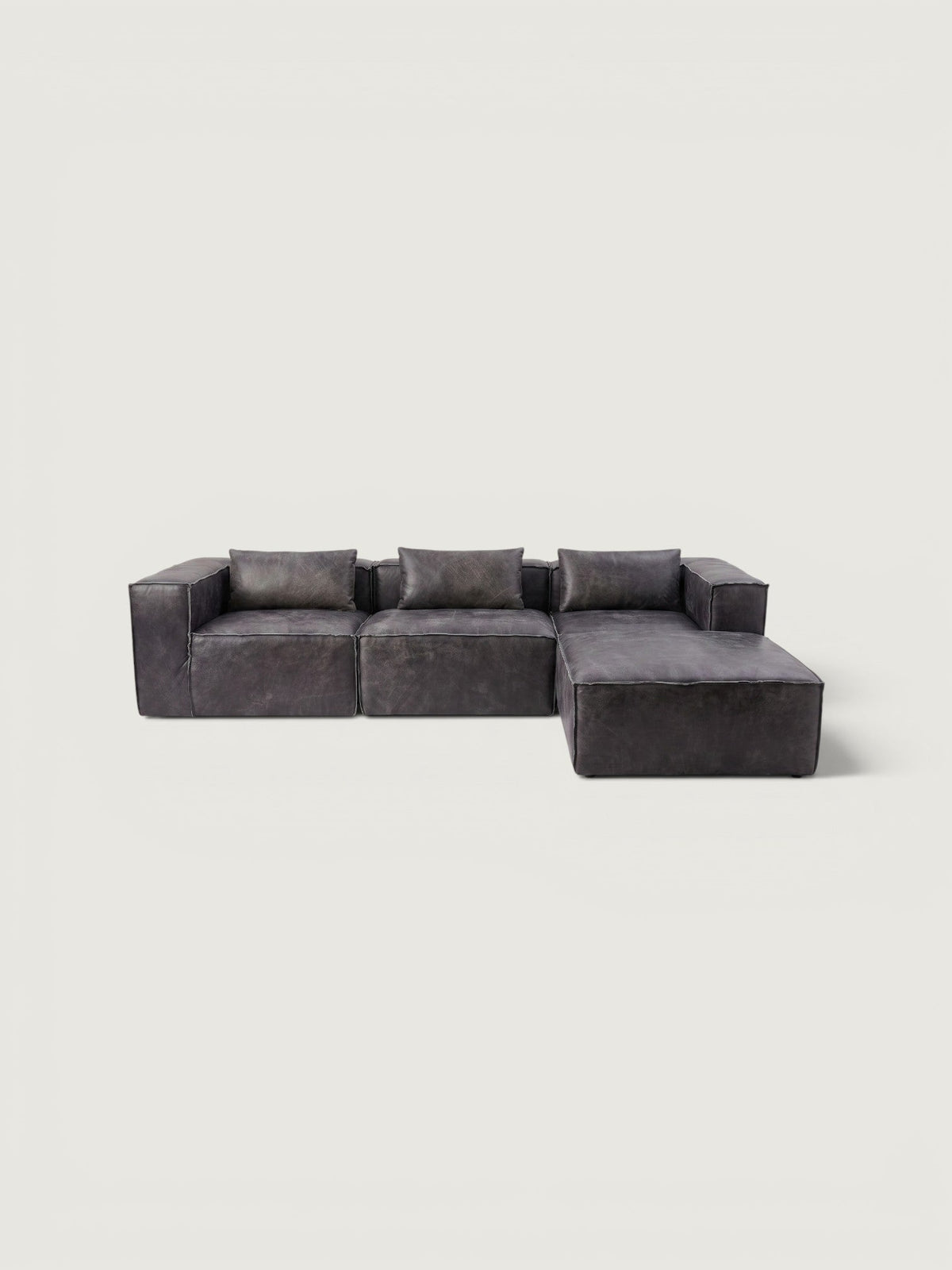 Harvest 4 Piece Modular - Leather — complete set