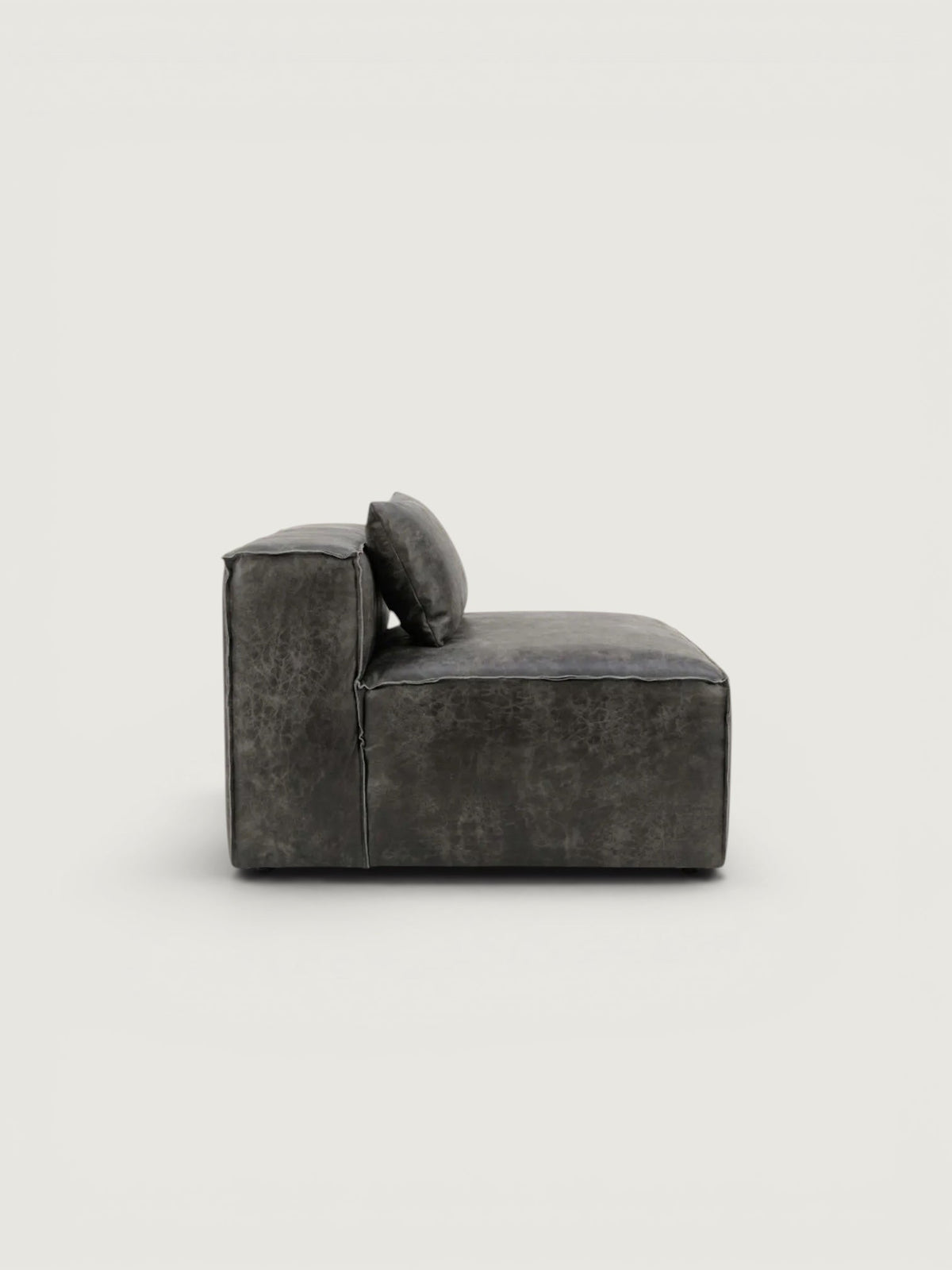 Harvest Single Seat - Leather — side view