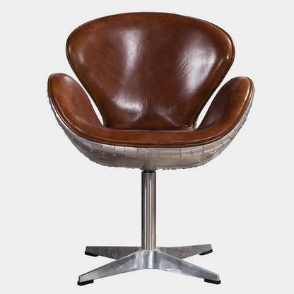 Banshee Reception Chair (Leather and Alum)