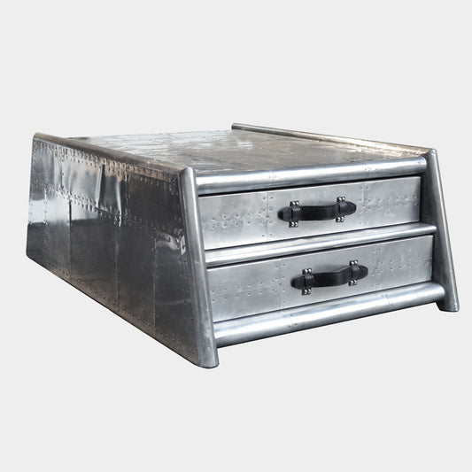 Tomcat Coffee Table - 4 drawer Aero-aluminium