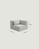 Harvest Right Corner - Fabric — dimensions