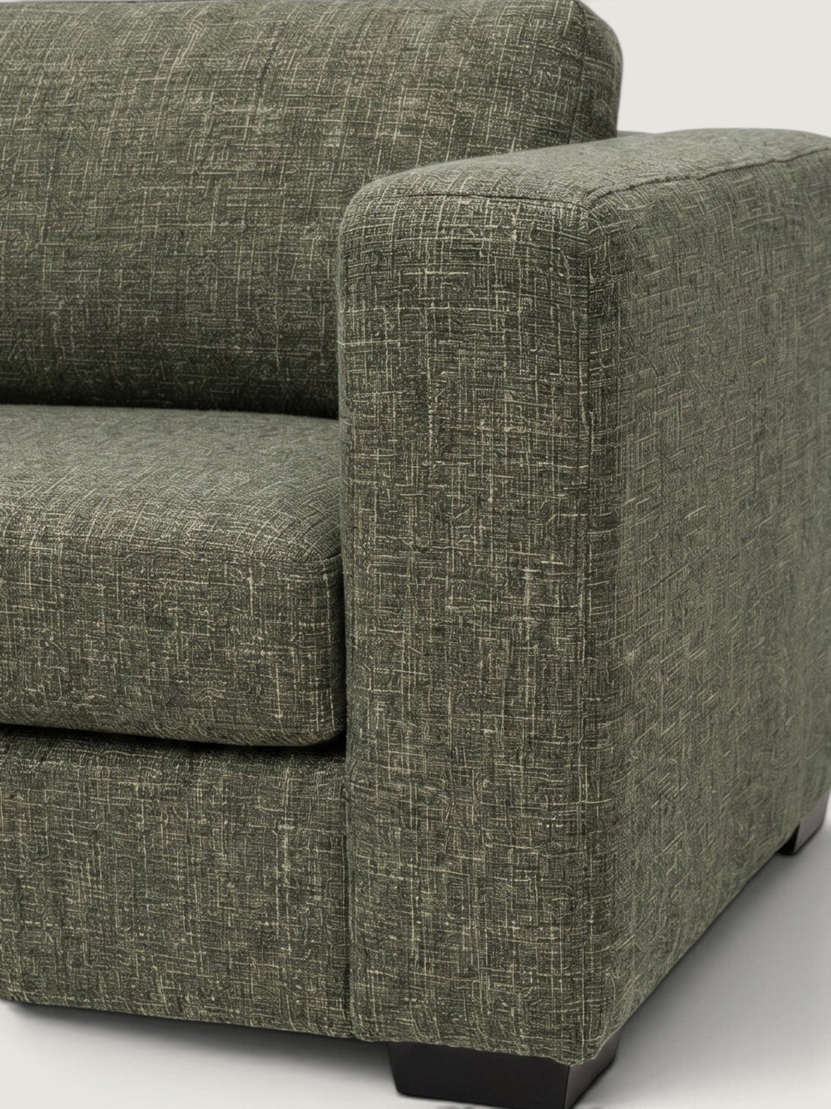 Zuri 1 Seater - Fabric — arm and fabric detail