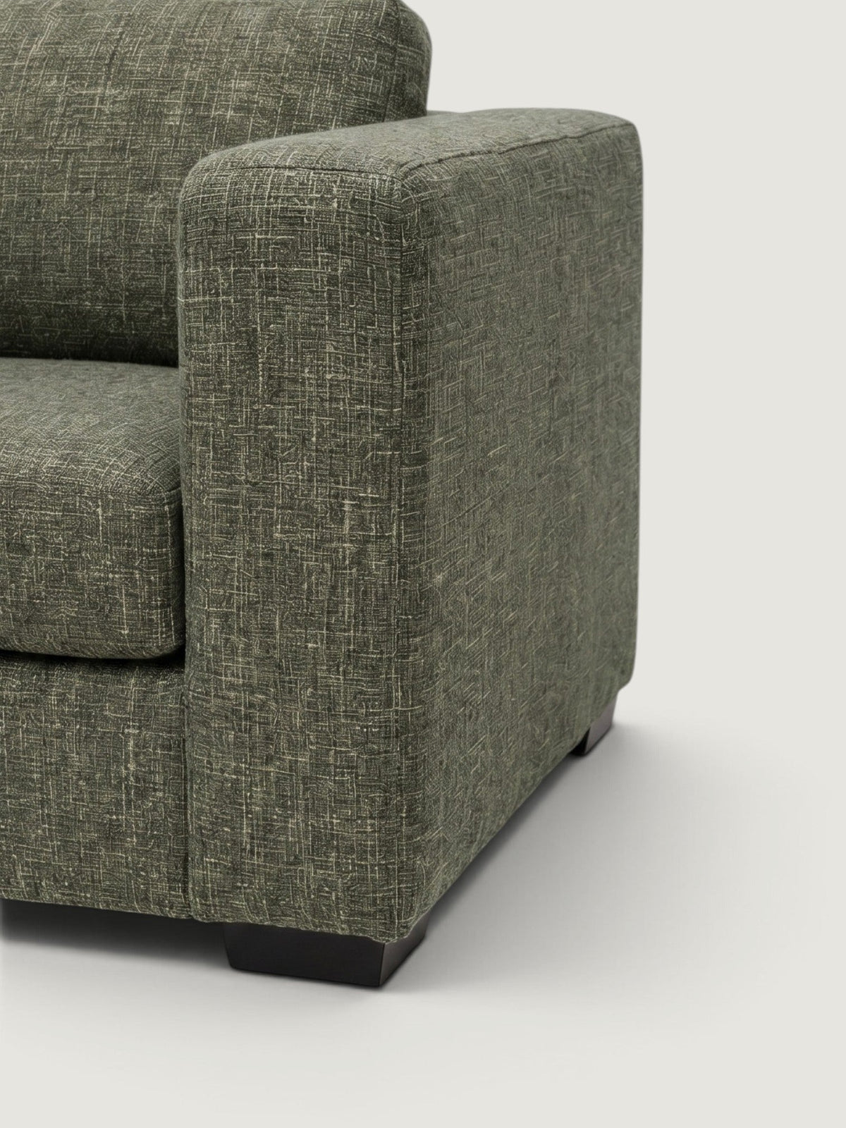 Zuri 3 Seater - Fabric — arm and fabric detail