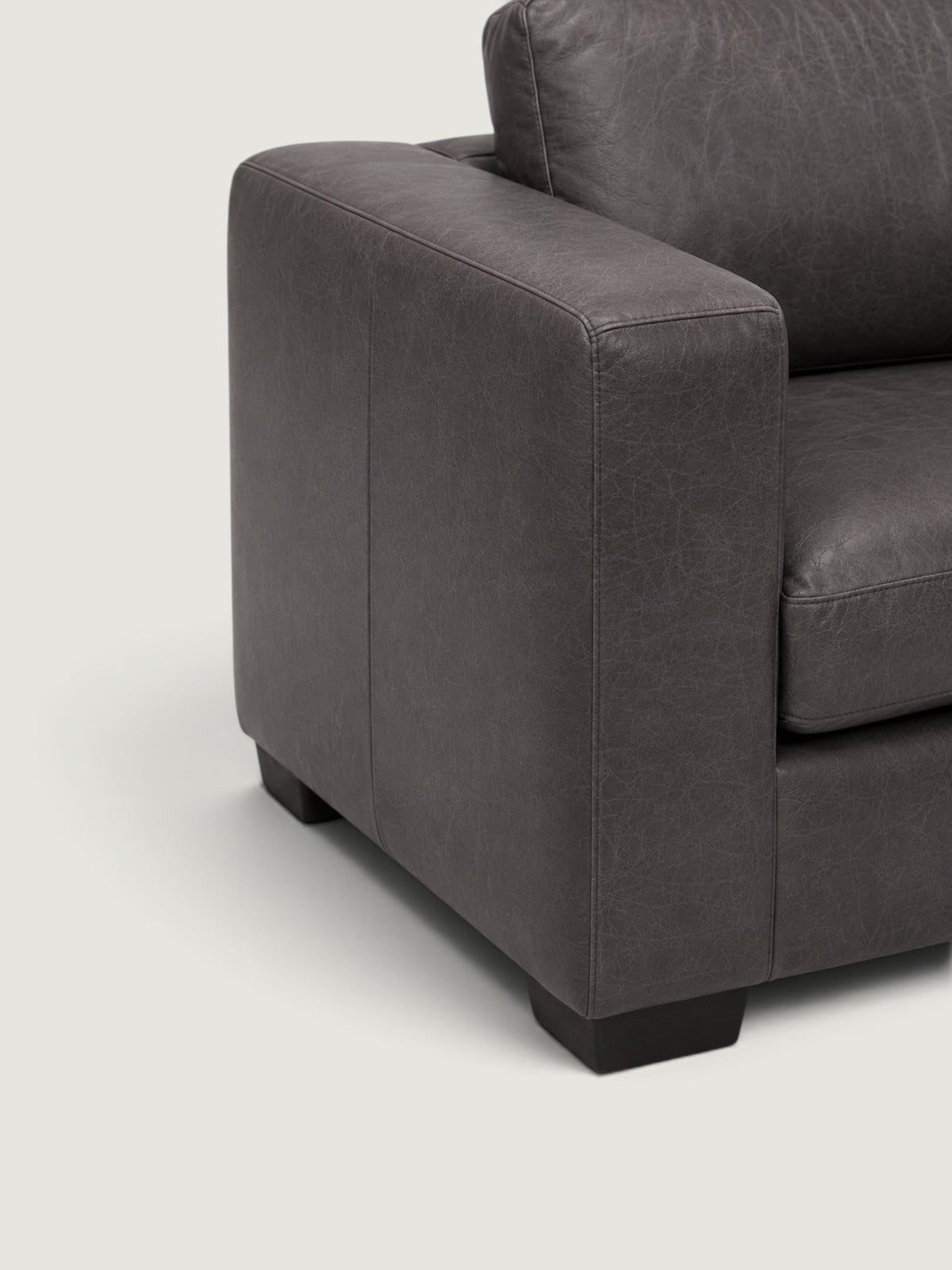 Zuri 4 Seater - Leather — arm detail