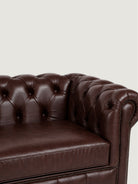 Winchester 3 Seater - Leather — leather upholstery detail