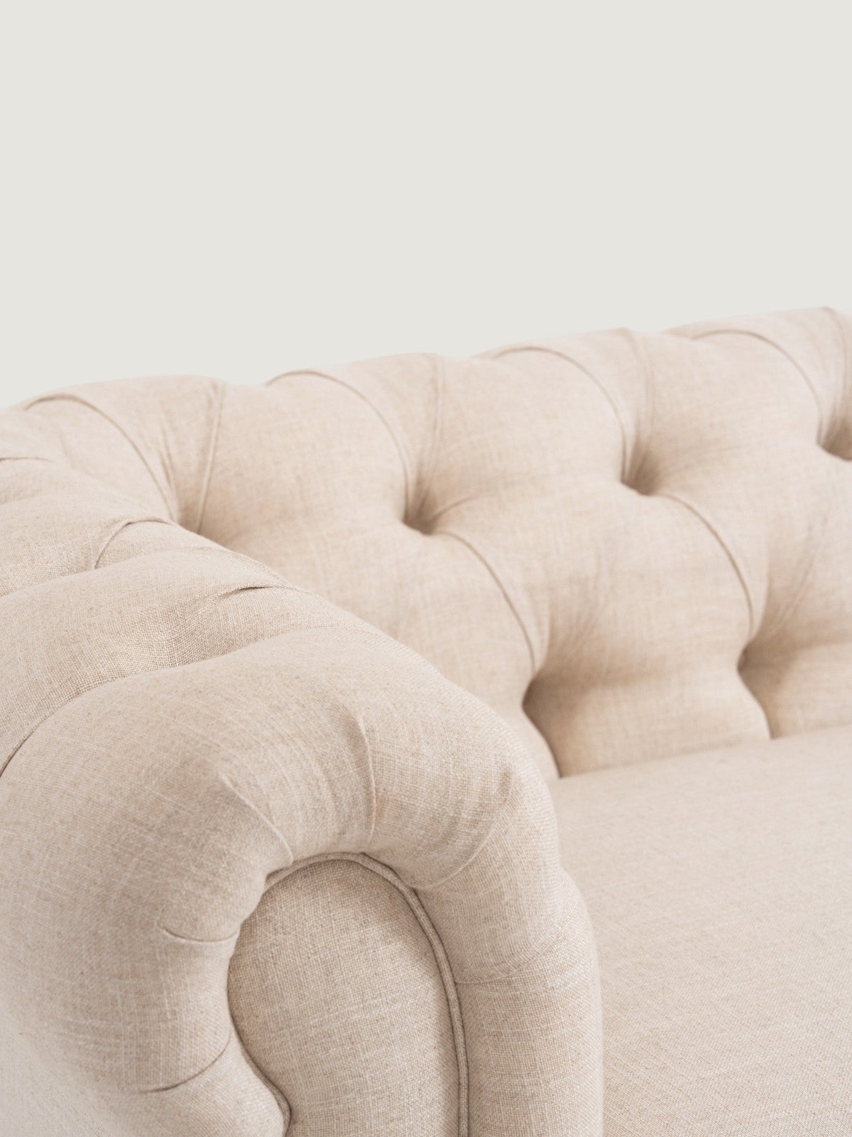 Winchester 4 Seater - Fabric — tufted back detail