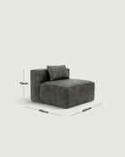 Harvest Single Seat - Leather — dimensions