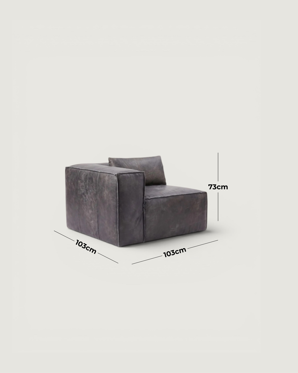 Harvest Left Corner - Leather — dimensions