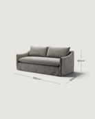 Savannah Slipcover 3 Seater — dimensions