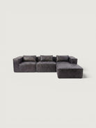 Harvest 4 Piece Modular - Leather — complete set