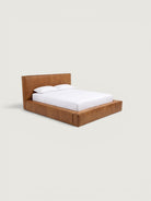 Iris Leather Bedset — angled view