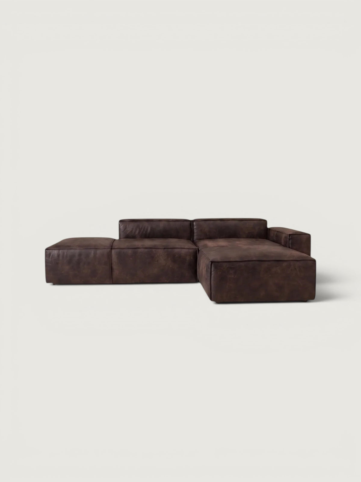 Cayman 2 Piece Modular - Leather — front view