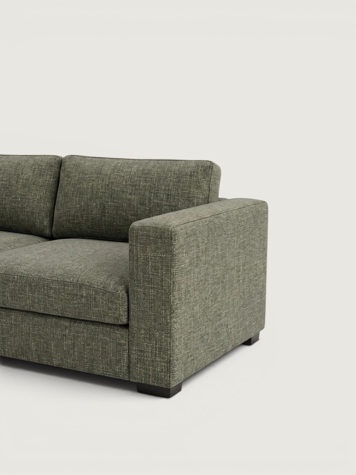 Zuri 4 Seater - Fabric — arm and seat detail