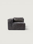 Harvest 4 Piece Modular - Leather — left corner module
