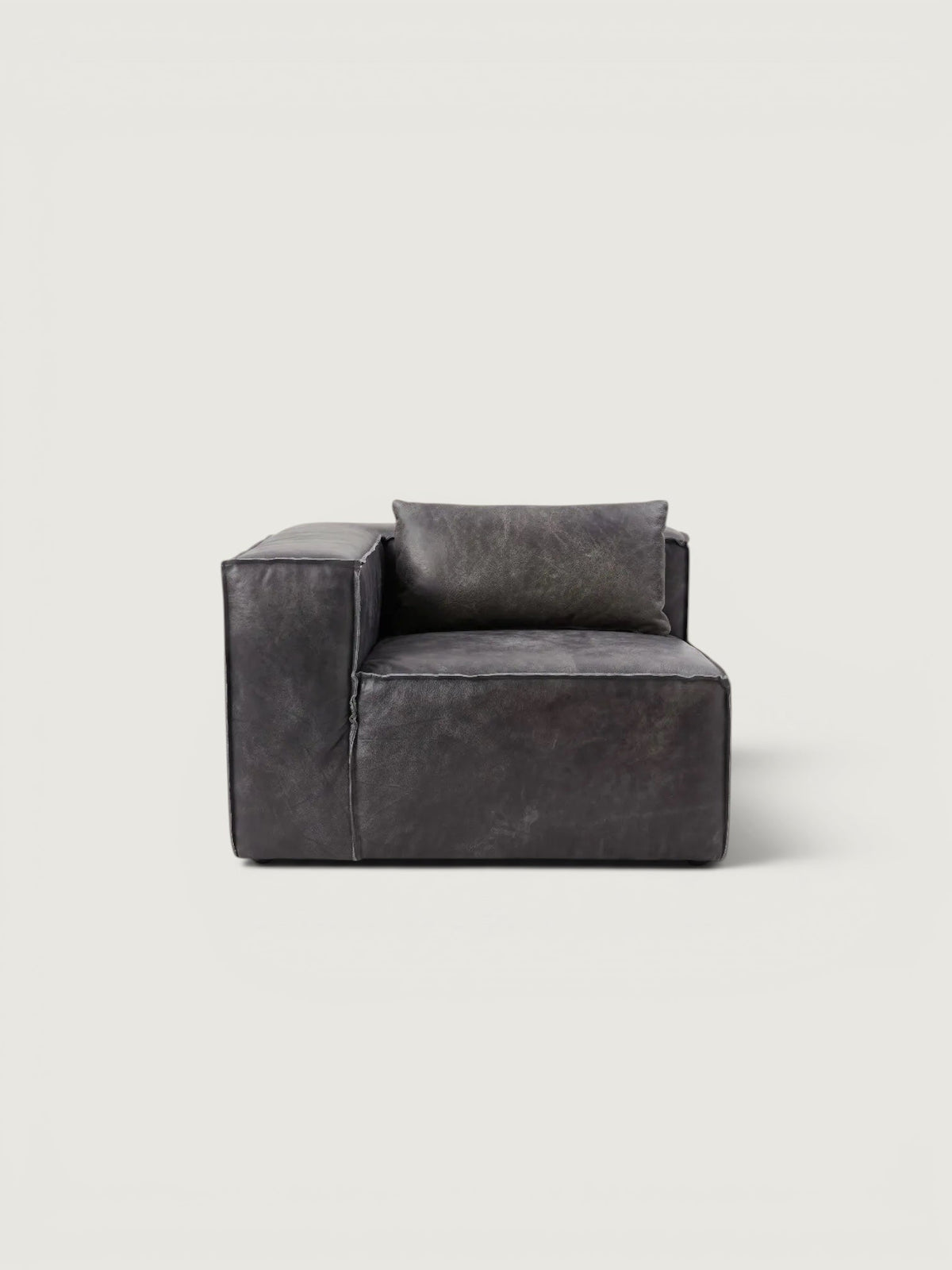 Harvest 4 Piece Modular - Leather — left corner module