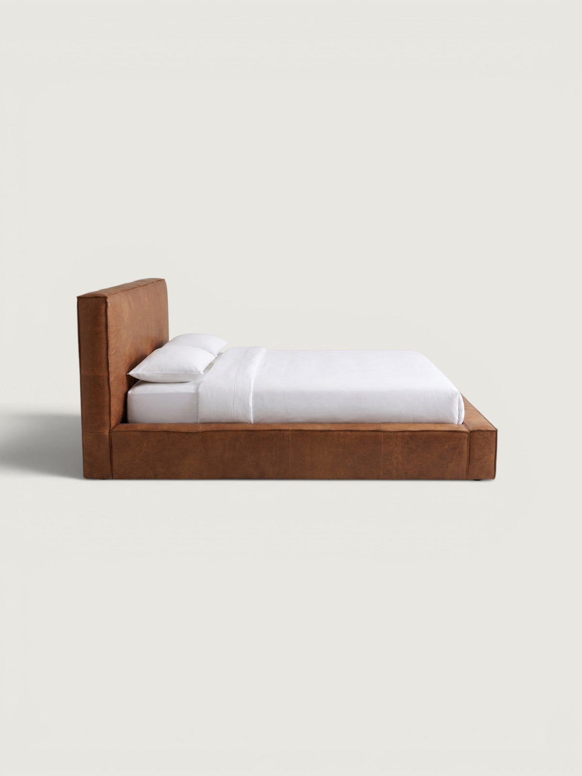 Iris Leather Bedset — side view