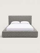 Iris Fabric Bedset — front view in grey fabric