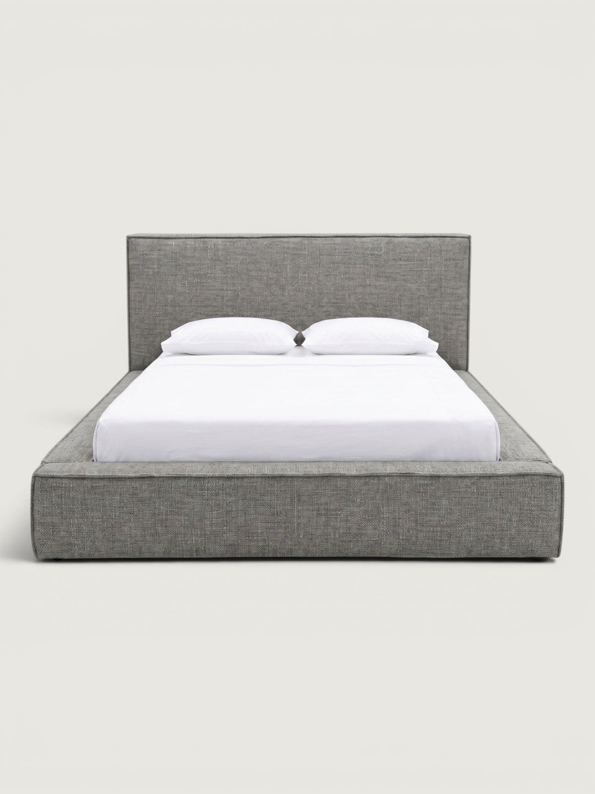Iris Fabric Bedset — front view in grey fabric