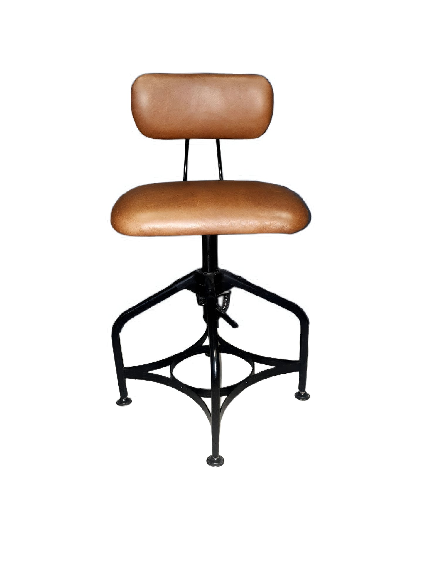 Torledo Adjustable Dining Chair-Leather and Metal