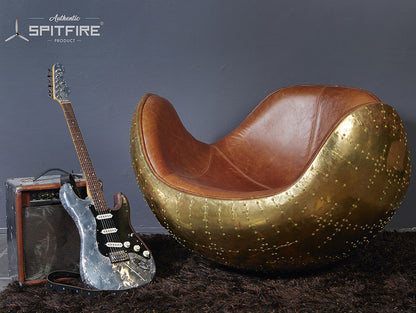 Banshee Rocker - Brass and Brazilian Leather