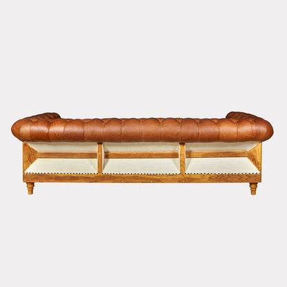 Baron 3 Seater Sofa - Brazilian leather and Canvas