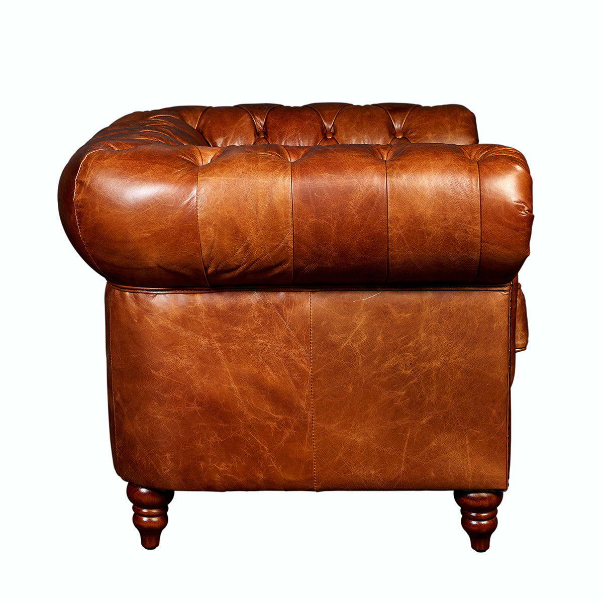 Chesterfield Arm Chair - Full grain leather