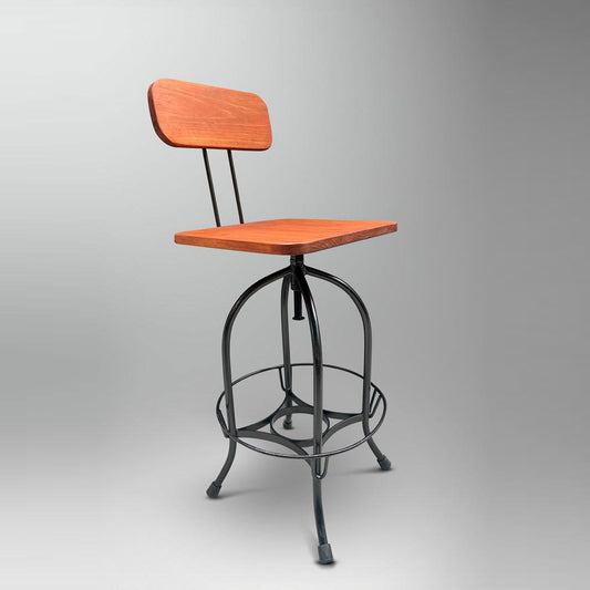 Toledo Bar Chair - Metal and wood